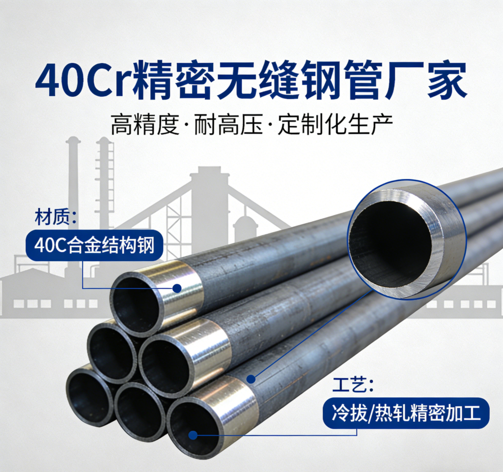 40Cr精密无缝钢管厂家,40Cr无缝钢管价格,40Cr精密钢管现货价格