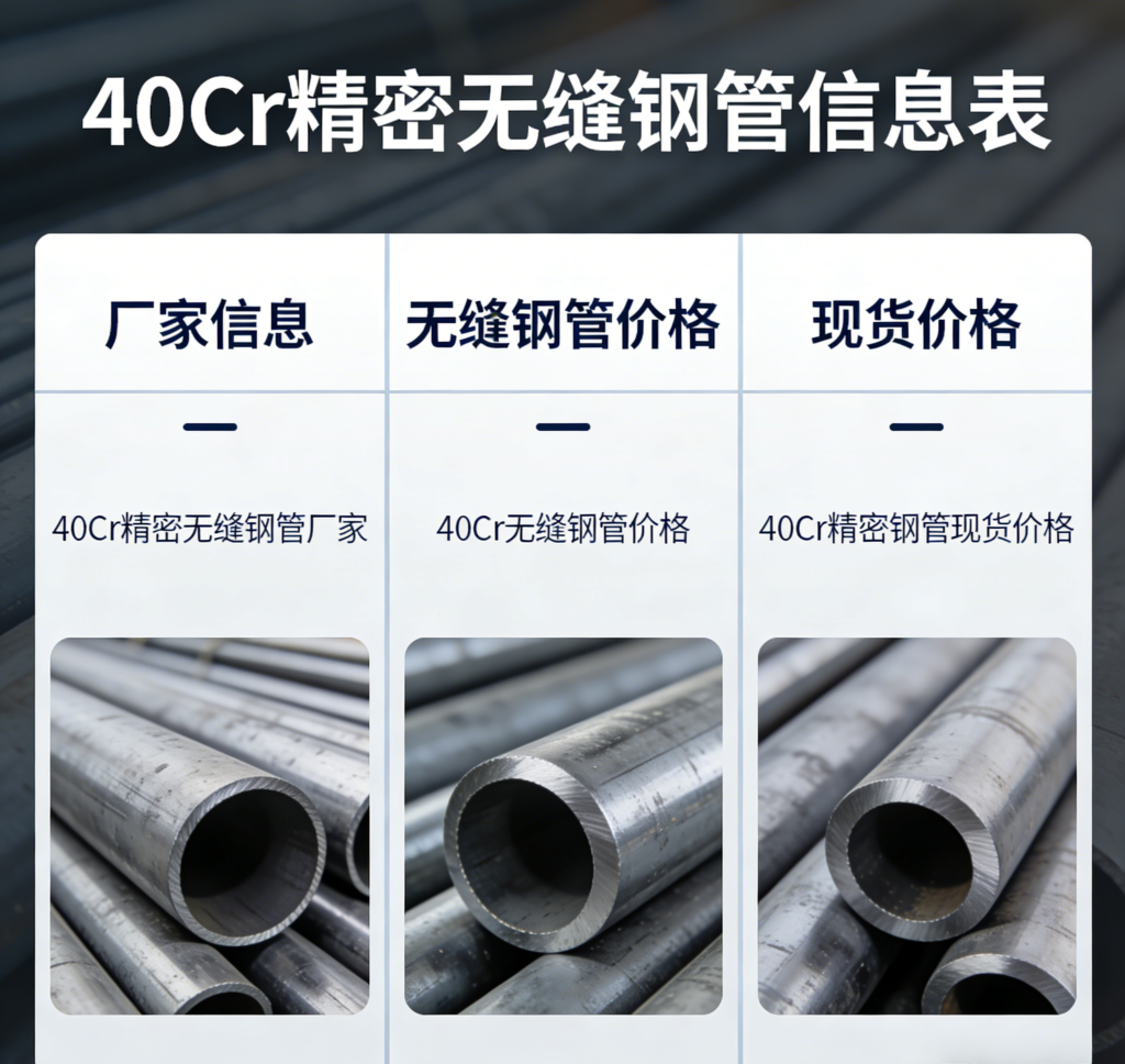 40Cr精密无缝钢管厂家,40Cr无缝钢管价格,40Cr精密钢管现货价格