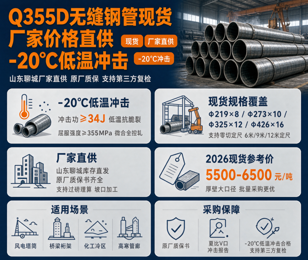 Q355D无缝钢管,Q355D无缝钢管厂家价格,Q355D无缝钢管低温合金管现货规格