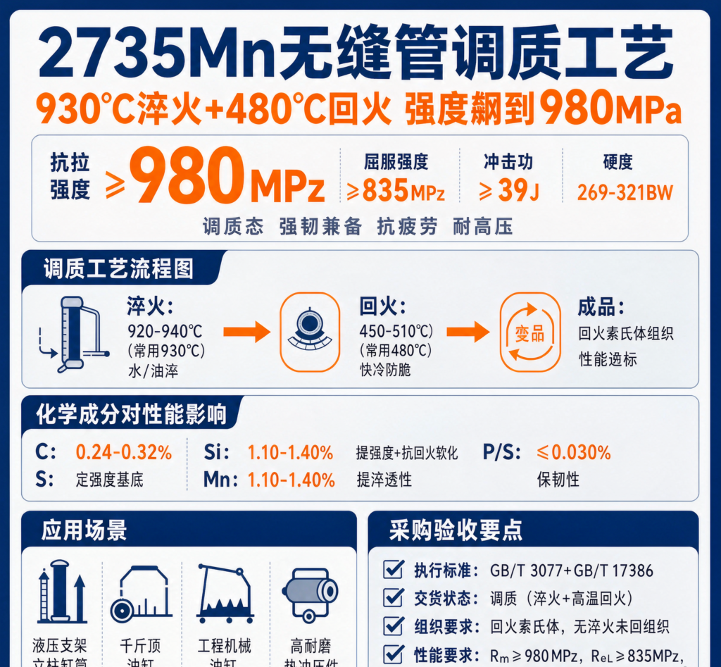 27SiMn无缝钢管,27SiMn无缝钢管调质